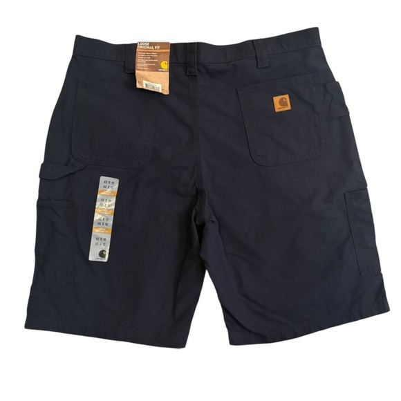 Carhartt Blue Flat Front Shorts with Tailored Fit 42x10 - Picture 2 of 10